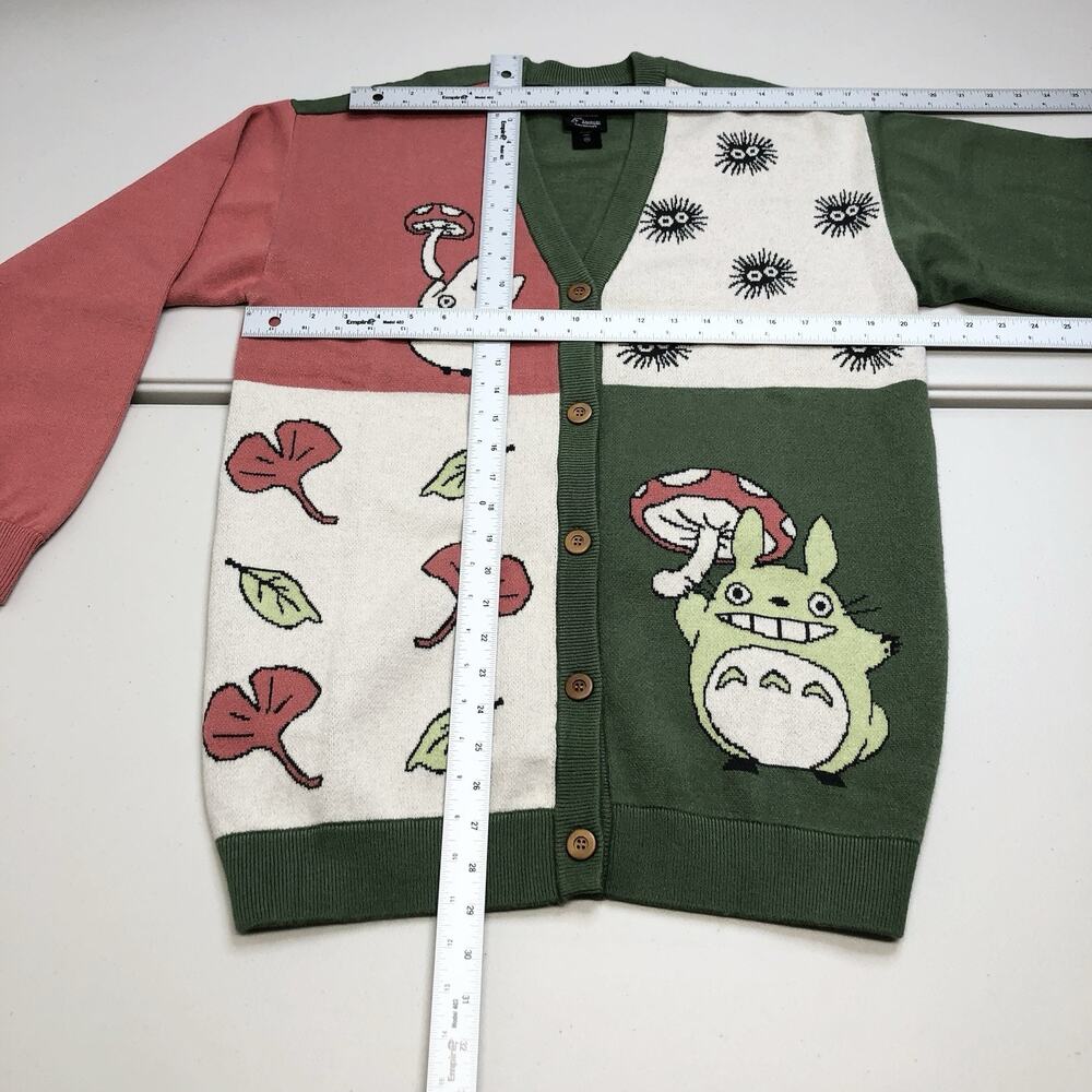 Studio Ghibli My Neighbor Totoro Small Panel Button Womens Cardigan - Picture 5 of 7
